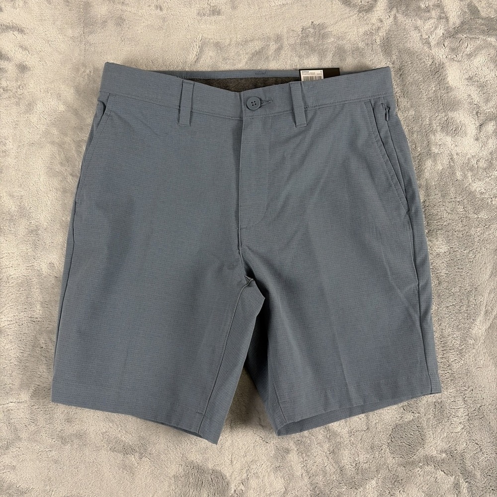 FLX Performance Mesh Shorts Chesapeake Blue 8" Inseam Men's Size 30 NEW